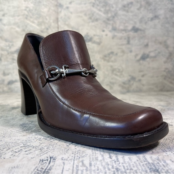 Cesare Paciotti Vintage Brown Oxford Heel Size 37 - Picture 2 of 16